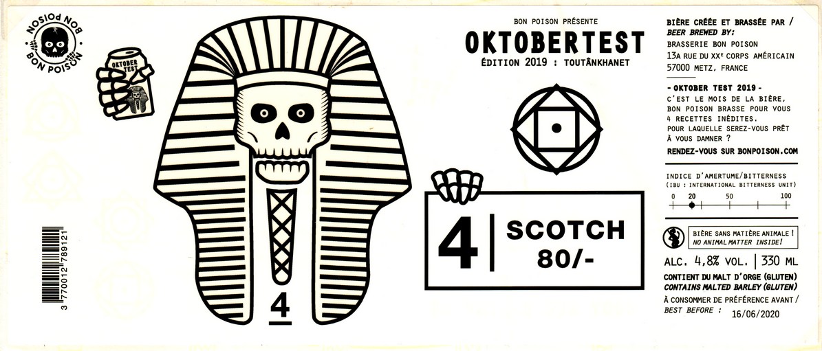 etiquette BRASSERIE BON POISON 17