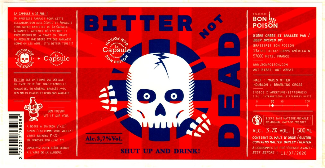 etiquette BRASSERIE BON POISON 19