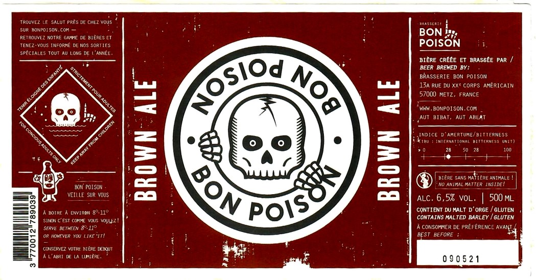 etiquette BRASSERIE BON POISON 22