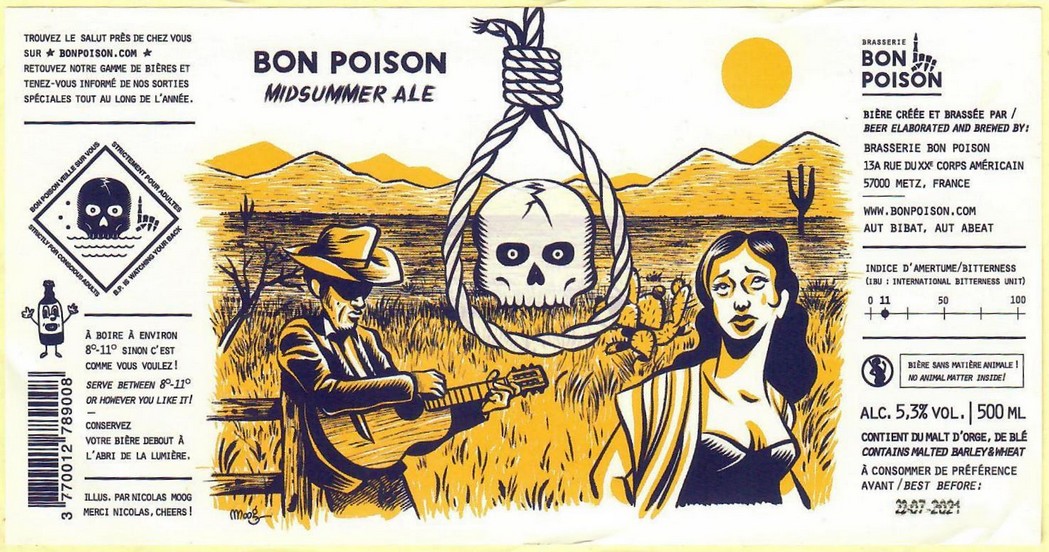 etiquette BRASSERIE BON POISON 24