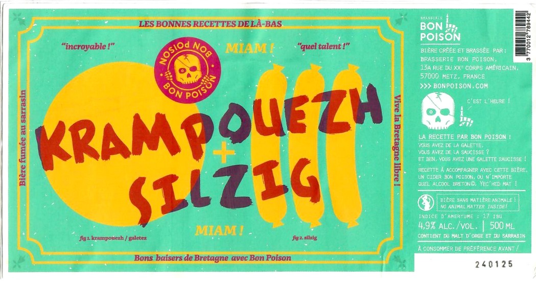 Etiquette BRASSERIE BON POISON 39