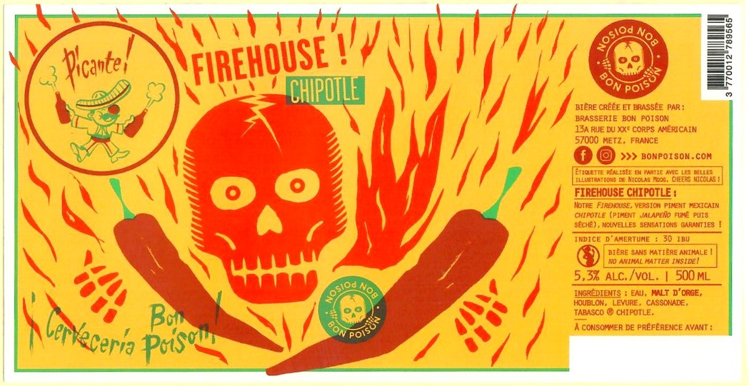 Etiquette BRASSERIE BON POISON 43