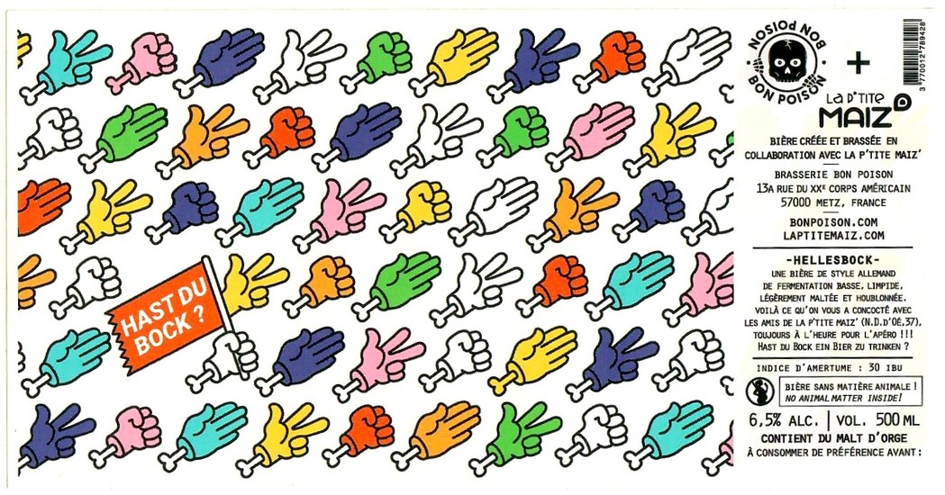 Etiquette BRASSERIE BON POISON 45