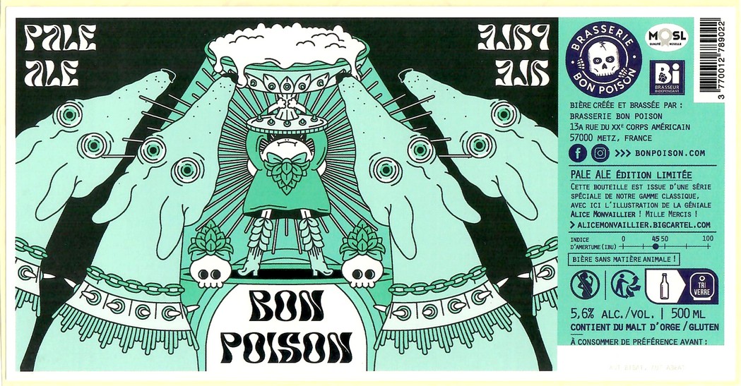 Etiquette BRASSERIE BON POISON 51