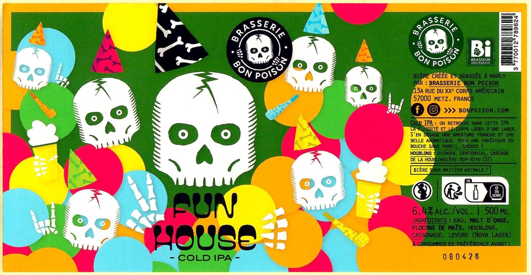 Etiquette BRASSERIE BON POISON 72