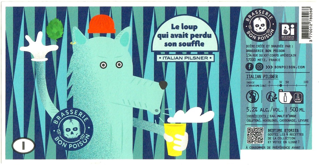 Etiquette BRASSERIE BON POISON 75