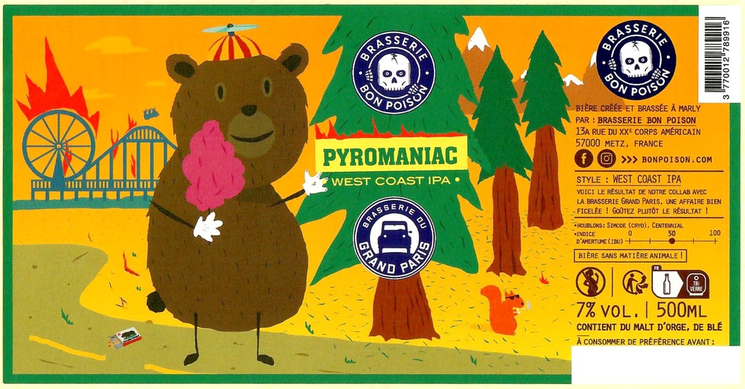 Etiquette BRASSERIE BON POISON 77