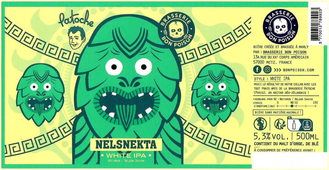 Etiquette BRASSERIE BON POISON 78