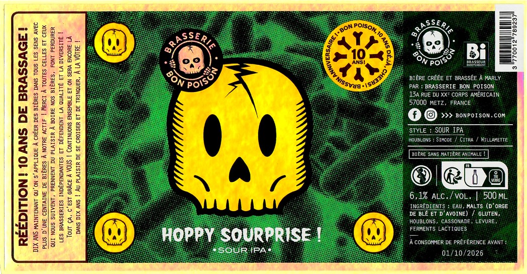 Etiquette BRASSERIE BON POISON 85