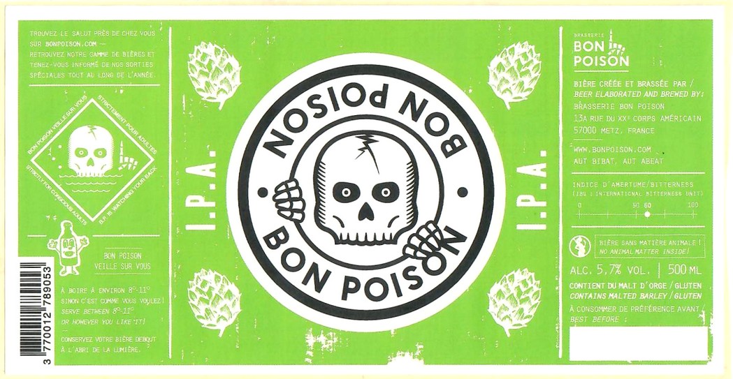 Etiquette BRASSERIE BON POISON 96