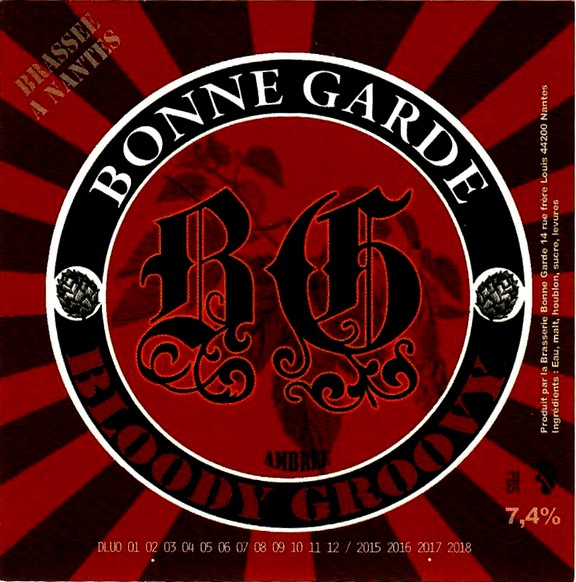 etiquette BRASSERIE BONNE GARDE 18