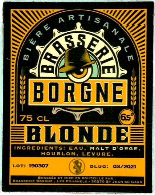 Etiquette BRASSERIE BORGNE 09