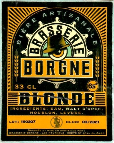 Etiquette BRASSERIE BORGNE 10