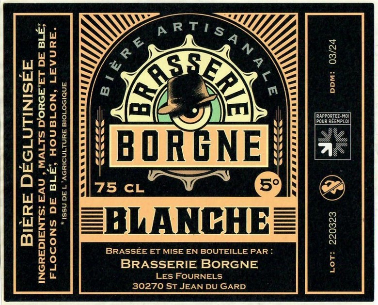 Etiquette BRASSERIE BORGNE 15