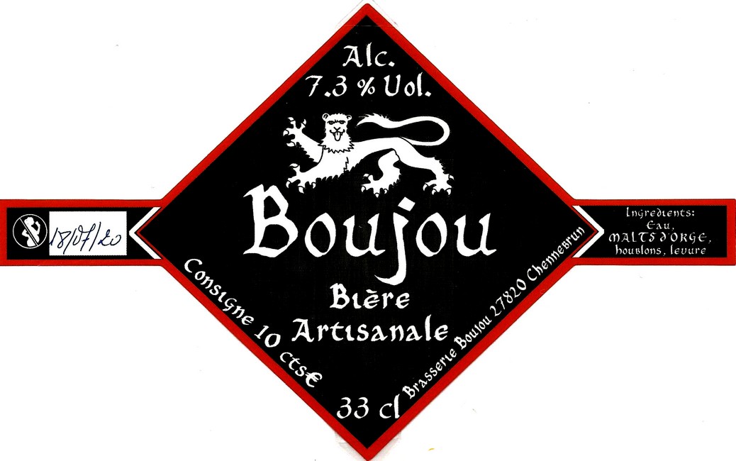 etiquette BRASSERIE BOUJOU 01