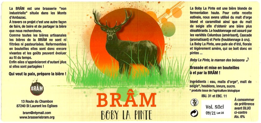 Etiquette BRASSERIE BRAM 05