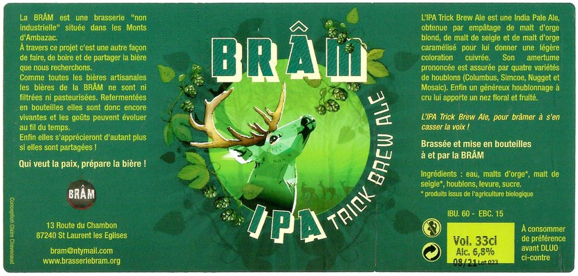 Etiquette BRASSERIE BRAM 08