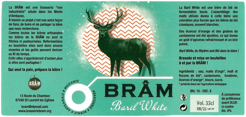 Etiquette BRASSERIE BRAM 09