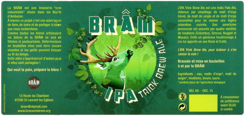 Etiquette BRASSERIE BRAM 17