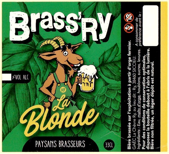 Etiquette BRASSERIE BRASS'RY 03