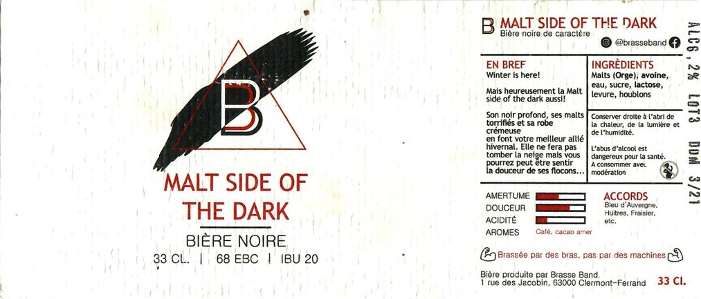 Etiquette BRASSERIE BRASSE BAND 02