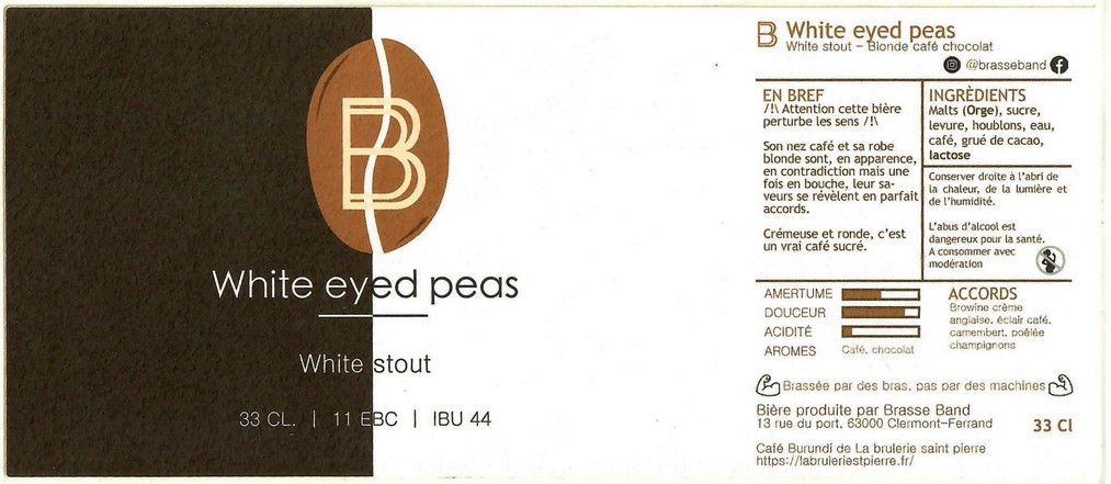 Etiquette BRASSERIE BRASSE BAND 06