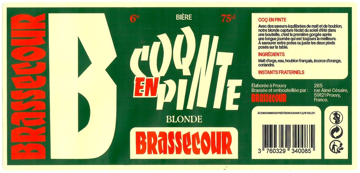 Etiquette BRASSE COUR 07