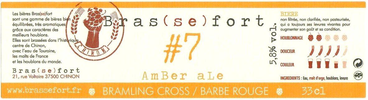 Etiquette BRASSERIE BRASSE FORT 03