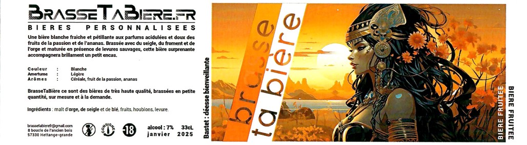 Etiquette BRASSERIE BRASSE TA BIERE 02
