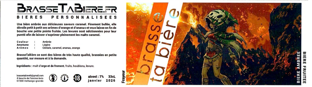 Etiquette BRASSERIE BRASSE TA BIERE 03