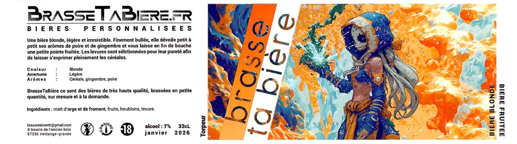 Etiquette BRASSERIE BRASSE TA BIERE 04