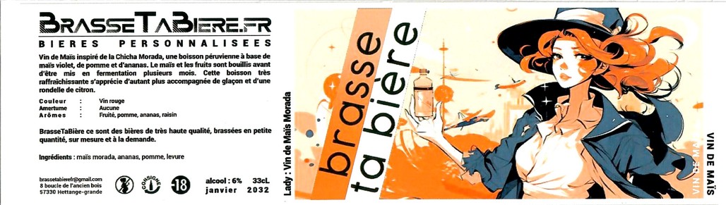 Etiquette BRASSERIE BRASSE TA BIERE 11