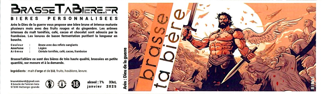 Etiquette BRASSERIE BRASSE TA BIERE 13