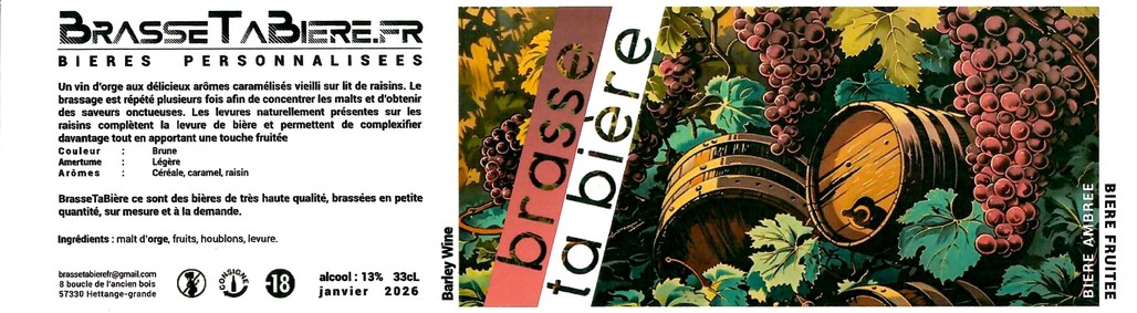 Etiquette BRASSERIE BRASSE TA BIERE 14