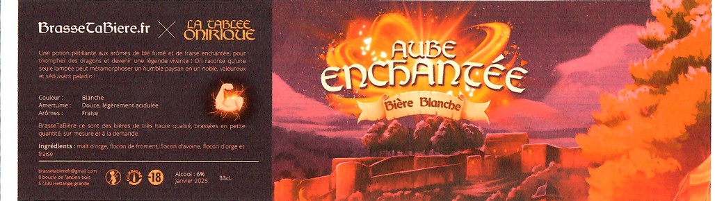 Etiquette BRASSERIE BRASSE TA BIERE 16