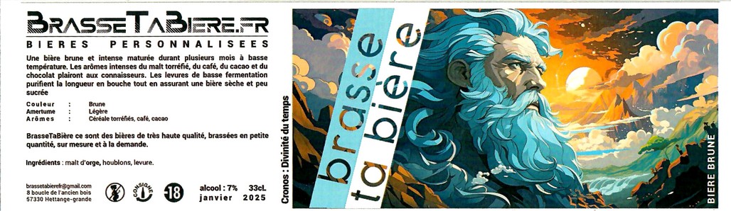 Etiquette BRASSERIE BRASSE TA BIERE 17