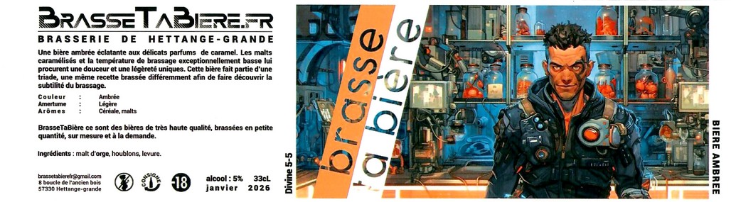 Etiquette BRASSERIE BRASSE TA BIERE 19
