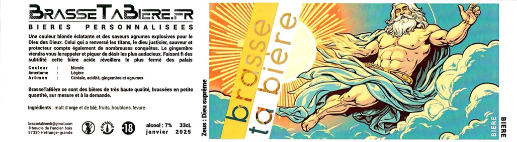Etiquette BRASSERIE BRASSE TA BIERE 21