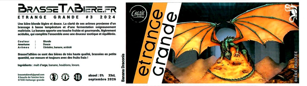 Etiquette BRASSERIE BRASSE TA BIERE 23