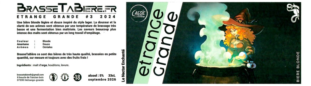 Etiquette BRASSERIE BRASSE TA BIERE 28