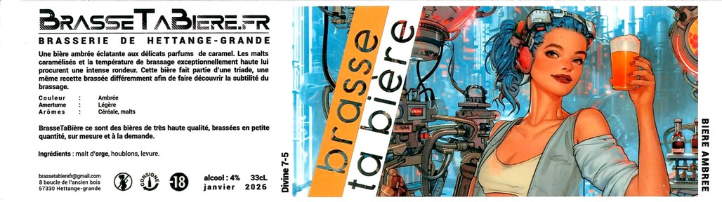 Etiquette BRASSERIE BRASSE TA BIERE 36