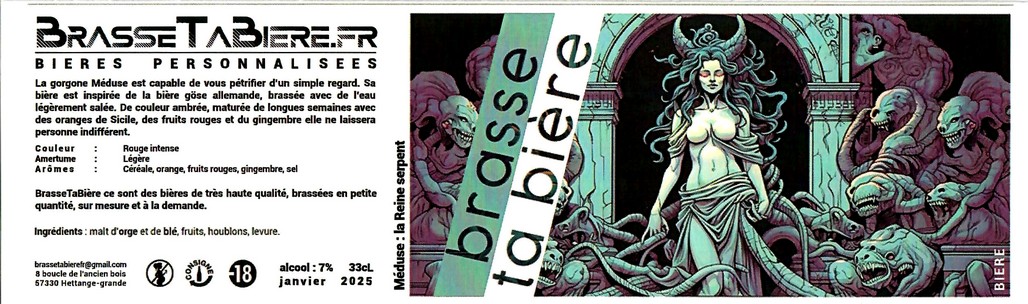Etiquette BRASSERIE BRASSE TA BIERE 39
