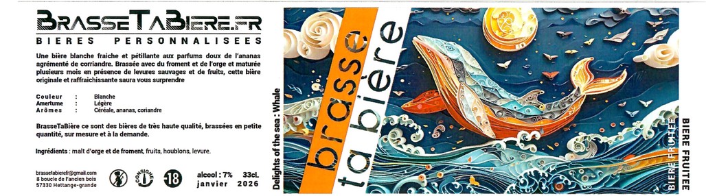 Etiquette BRASSERIE BRASSE TA BIERE 40