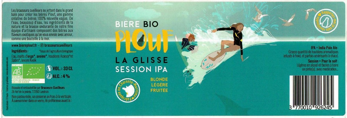 Etiquette BRASSERIE BRASSEURS CUEILLEURS 01