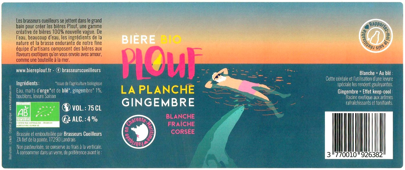 Etiquette BRASSERIE BRASSEURS CUEILLEURS 02