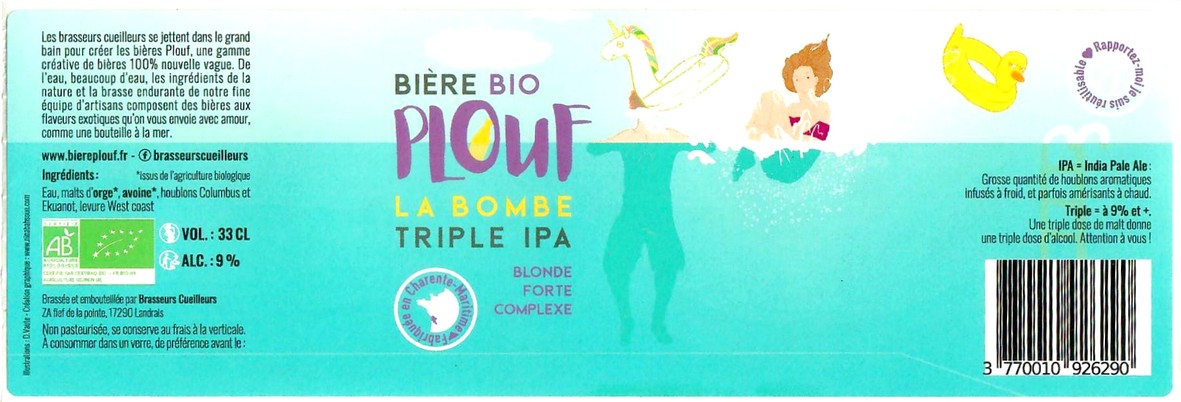 Etiquette BRASSERIE BRASSEURS CUEILLEURS 03