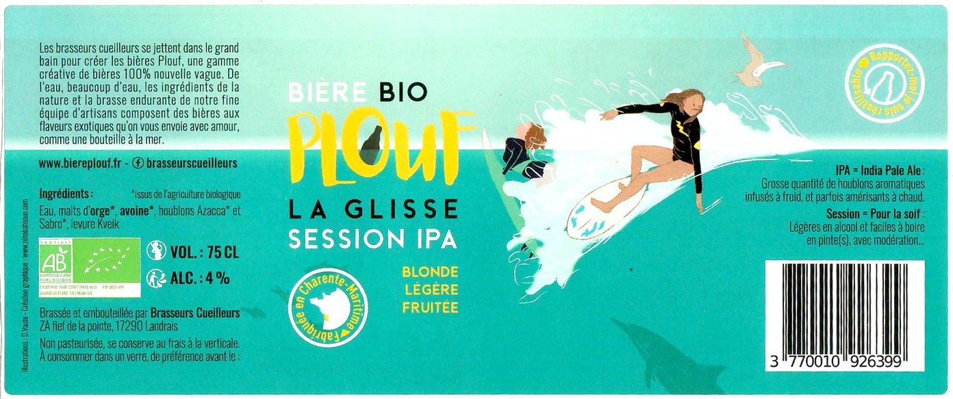 Etiquette BRASSERIE BRASSEURS CUEILLEURS 04