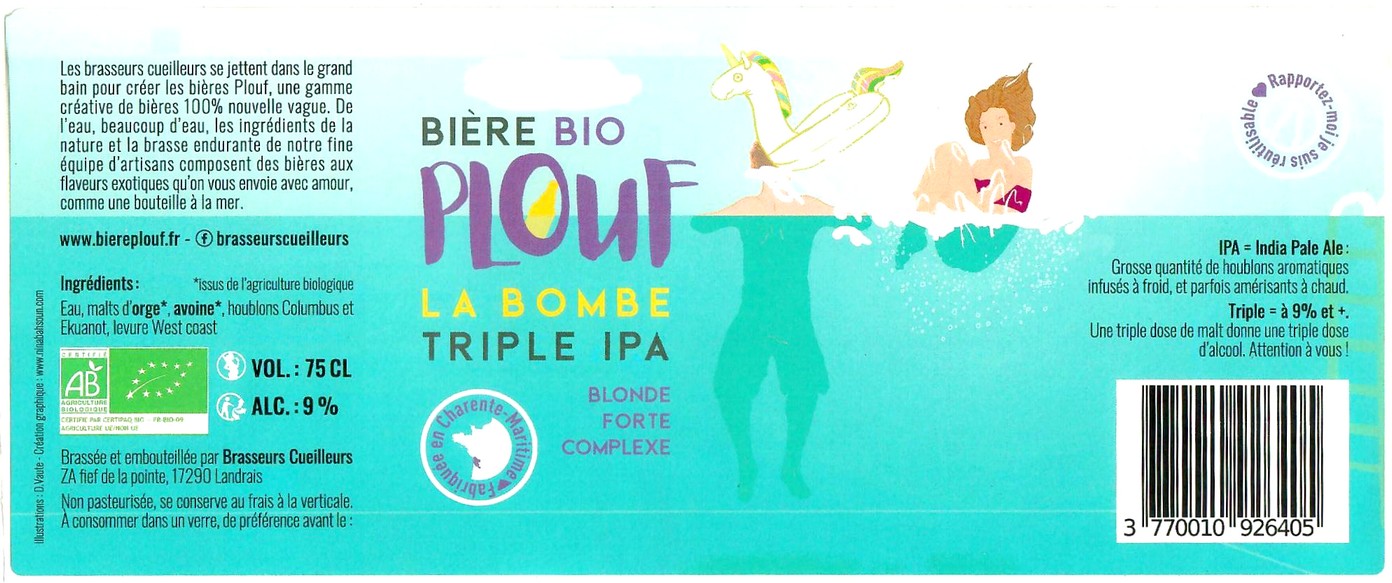 Etiquette BRASSERIE BRASSEURS CUEILLEURS 05