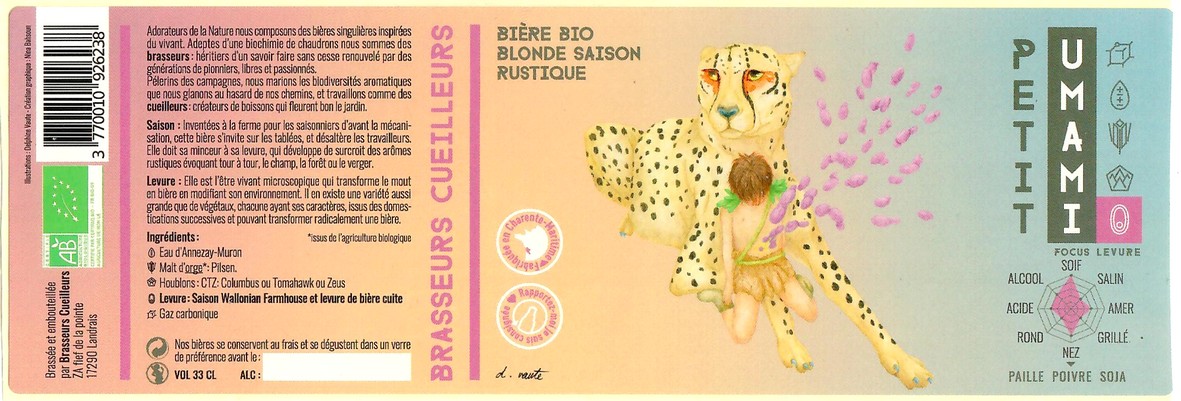 Etiquette BRASSERIE CUEILLEURS 17 08