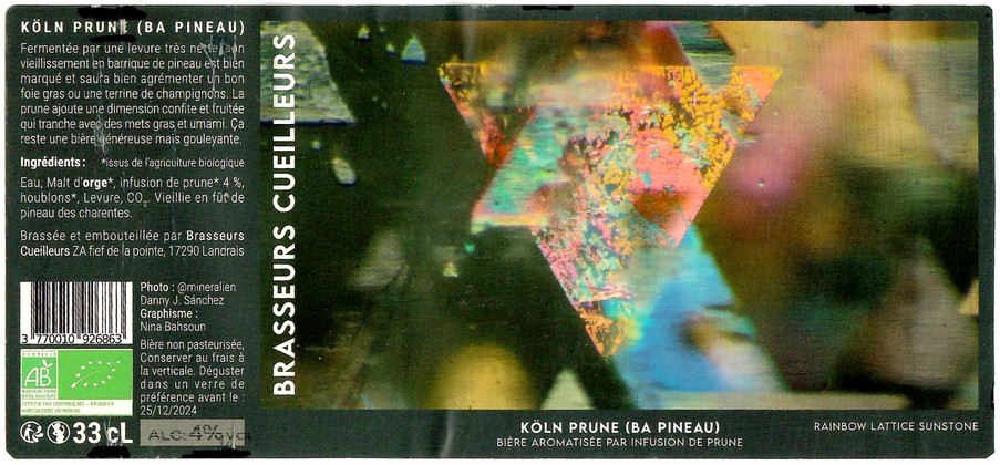 Etiquette BRASSERIE BRASSEURS CUEILLEURS 11